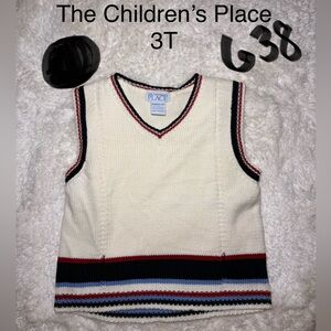 Children's Place Knit Vest with Stripes